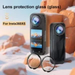 For Insta360 X5 PULUZ Rotating Optical Tempered Glass Lens Guard Protective Cover - Image 3