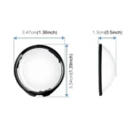 For Insta360 X5 PULUZ Rotating Optical Tempered Glass Lens Guard Protective Cover - Image 9