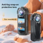 For Insta360 X5 PULUZ Snap-on Optical Tempered Glass Lens Guard Protective Cover - Image 3