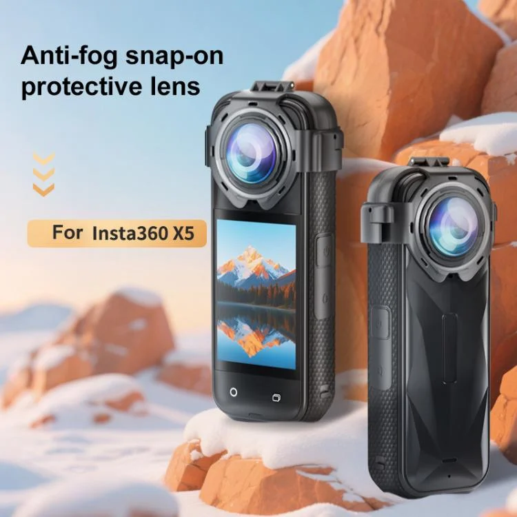 PU750T_2.webp For Insta360 X5 PULUZ Snap-on Optical Tempered Glass Lens Guard Protective Cover - Image 3