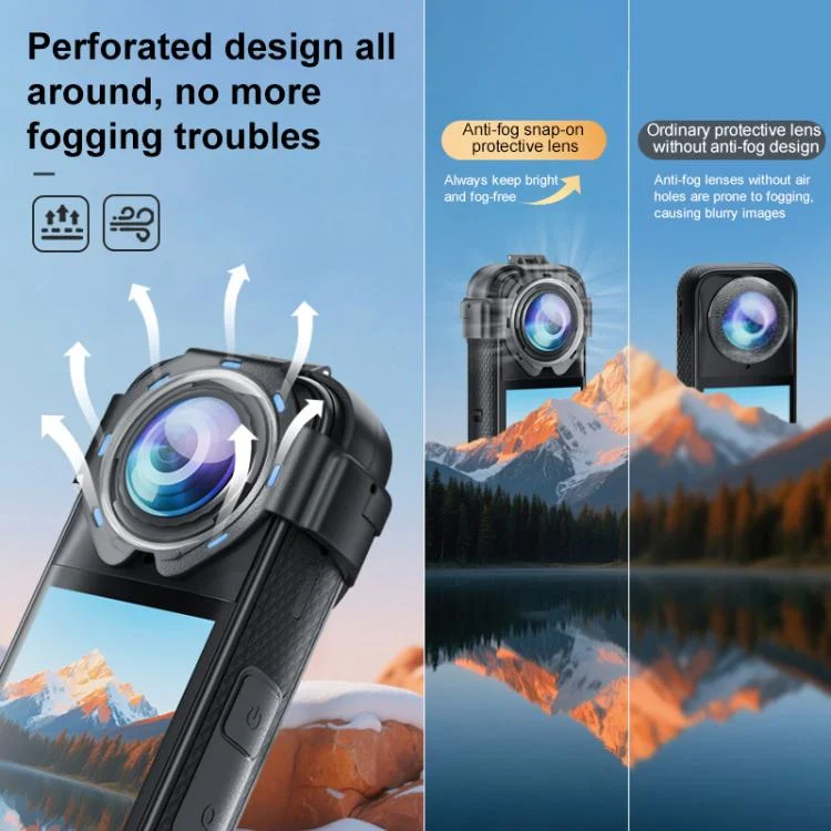 PU750T_3.webp For Insta360 X5 PULUZ Snap-on Optical Tempered Glass Lens Guard Protective Cover - Image 4
