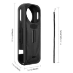 For Insta360 X5 PULUZ Silicone Protective Case with Lens Cover - Image 3