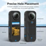 For Insta360 X5 PULUZ Silicone Protective Case with Lens Cover - Image 3