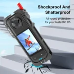 For Insta360 X5 PULUZ Metal Protective Cage Rig Housing Frame with Lens Cover - Image 6