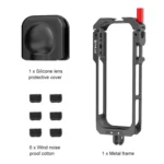 For Insta360 X5 PULUZ Metal Protective Cage Rig Housing Frame with Lens Cover - Image 10