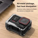 For Insta360 Ace Pro 2 PULUZ Aluminum Alloy Protective Cage Rig Dual Cold Shoe Housing Frame - Image 8