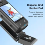 PULUZ Folding Magnetic Mount Base L Bracket For Insta360 X4 / X5 / DJI Pocket 3 - Image 8