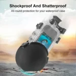 For Insta360 X5 PULUZ Invisible Dive Case Lens Guard Silicone Protective Lens Cap Cover - Image 9