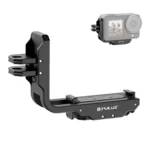 For DJI Osmo Action 5 Pro / 4 / 3 PULUZ Vertical Horizontal Shooting Quick Release Metal Magnetic L Bracket