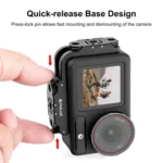 For DJI Osmo Action 5 Pro / 4 / 3 PULUZ Vertical Horizontal Shooting Quick Release Metal Magnetic L Bracket - Image 7