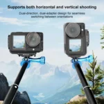 For DJI Osmo Action 5 Pro / 4 / 3 PULUZ Vertical Horizontal Shooting Quick Release Metal Magnetic L Bracket - Image 8
