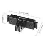 For Insta360 X5 / Ace Pro / Pro 2 PULUZ Aviation Aluminum Quick Release Base Adapter Bracket - Image 4