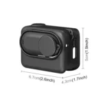 For Insta360 GO 3S PULUZ Camera Charging Box Silicone Cover with Lens Cap & Strap - Image 3