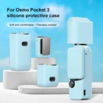 For DJI OSMO Pocket 3 PULUZ 6 in 1 Body Lens Handle Screen Mic Silicone TPU Cover - Image 2