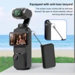 For DJI OSMO Pocket 3 PULUZ 6 in 1 Body Lens Handle Screen Mic Silicone TPU Cover - Image 7