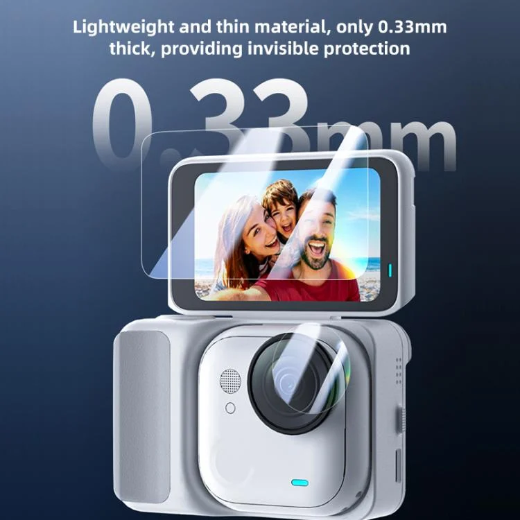 PU784T_4.webp For Insta360 GO Ultra PULUZ 2 in 1 Screen + Lens Tempered Glass Film - Image 5