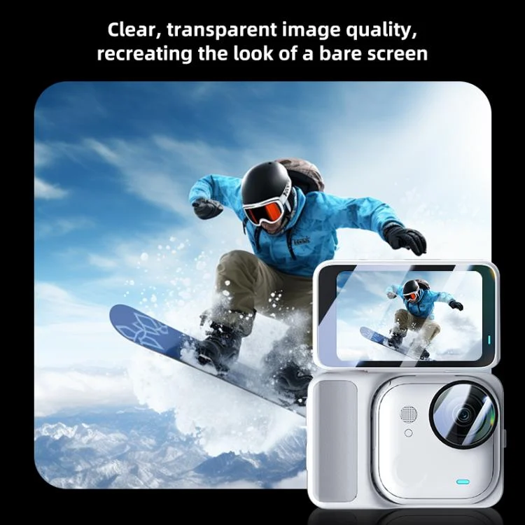 PU784T_7.webp For Insta360 GO Ultra PULUZ 2 in 1 Screen + Lens Tempered Glass Film - Image 8