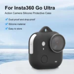 For Insta360 GO Ultra PULUZ Body Silicone Protective Cover with Lens Cap & Lanyards - Image 3