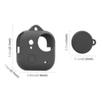 For Insta360 GO Ultra PULUZ Body Silicone Protective Cover with Lens Cap & Lanyards - Image 4