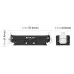 For Insta360 GO Ultra PULUZ Magnetic Aluminum Alloy Quick Release Base Mount - Image 3
