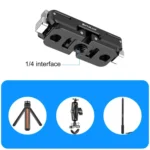 For Insta360 GO Ultra PULUZ Magnetic Aluminum Alloy Quick Release Base Mount - Image 6