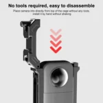 For Insta360 X3 PULUZ Metal Protective Cage Rig Housing Frame with Expand Cold Shoe Base & Tripod Adapter - Image 4