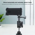 For Insta360 X3 PULUZ Metal Protective Cage Rig Housing Frame with Expand Cold Shoe Base & Tripod Adapter - Image 8