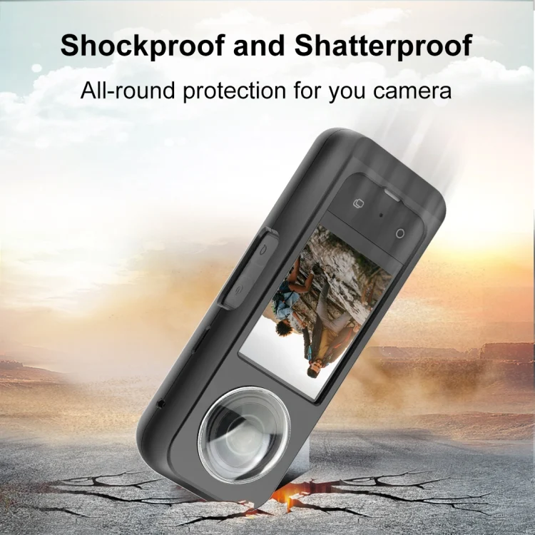 PU807B_3.webp For Insta360 X3 PULUZ Metal Protective Cage Rig Housing Frame with Lens Protector - Image 4
