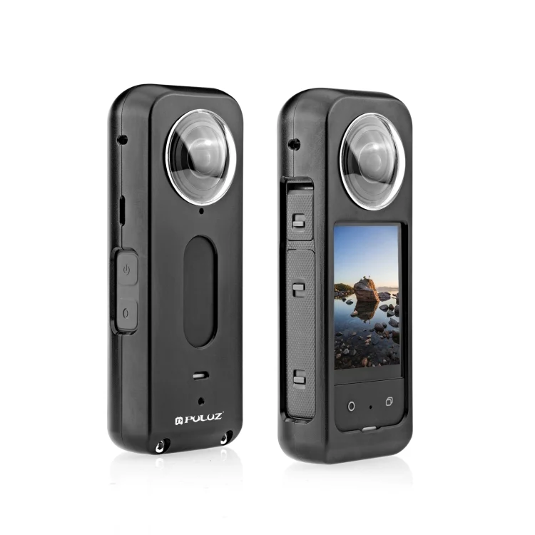 PU807B_5.webp For Insta360 X3 PULUZ Metal Protective Cage Rig Housing Frame with Lens Protector - Image 6