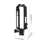For Insta360 X3 PULUZ Cold Shoe PC Plastic Protective Frame with Adapter Mount & Screw - Image 2