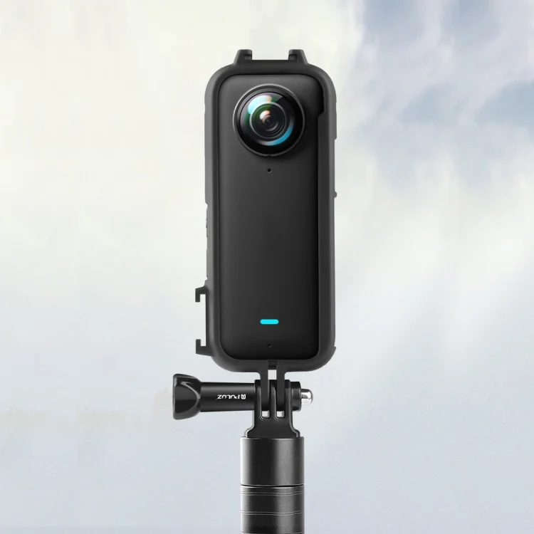 PU809B_5.webp For Insta360 X3 PULUZ Cold Shoe PC Plastic Protective Frame with Adapter Mount & Screw - Image 6