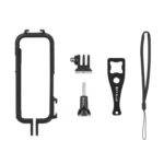 For Insta360 X3 PULUZ Cold Shoe PC Plastic Protective Frame with Adapter Mount & Screw - Image 7