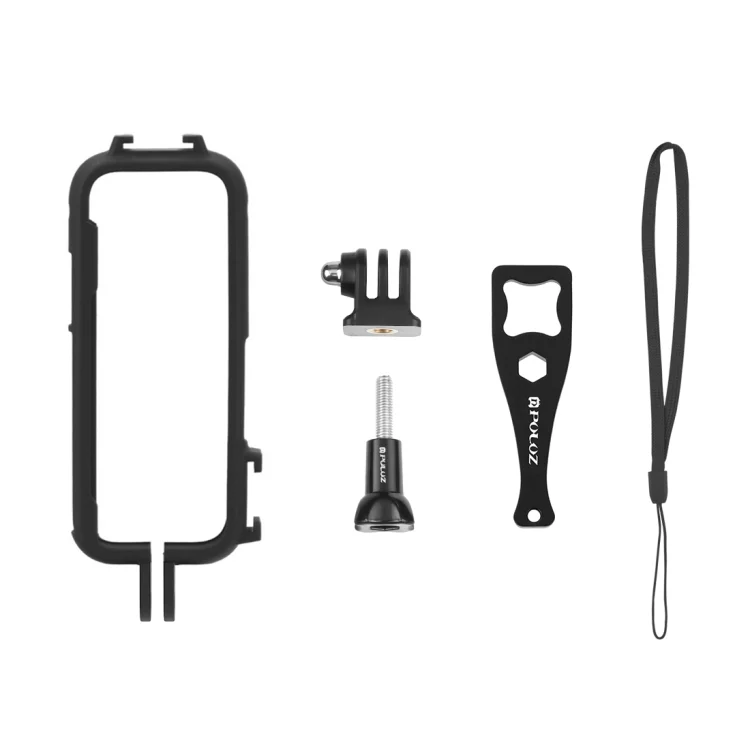 PU809B_6.webp For Insta360 X3 PULUZ Cold Shoe PC Plastic Protective Frame with Adapter Mount & Screw - Image 7