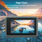 For DJI Osmo Action 3  PULUZ 3-in-1 Lens Front and Back Screen Tempered Glass Explosion-proof Film - Image 8