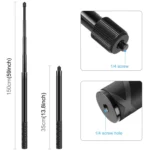 PULUZ 150cm Metal Selfie Stick Monopod  for Insta360 One RS / X2 / X3 / X4 / DJI Osmo 360 - Image 3