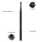PULUZ 150cm Metal Selfie Stick Monopod  for Insta360 One RS / X2 / X3 / X4 / DJI Osmo 360 - Image 4