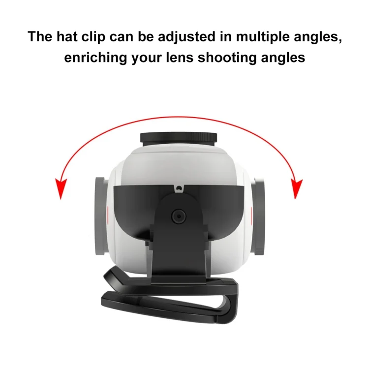 PU869B_5.webp For Insta360 GO3 PULUZ Backpack Hat Rec-mounts Quick Release Clamp Mount - Image 6