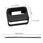 For Insta360 GO 3 PULUZ Camera Charging Case Silicone Case with Lens Cap & Strap - Image 3