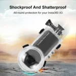 For Insta360 X3 PULUZ 50m Waterproof Sealed Diving Case - Image 7