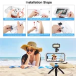 PULUZ 40m/130ft Waterproof Diving Case for 15 Pro Max / 15 Plus / iPhone 14 Plus / 14 Pro Max / 13 Pro Max / 12 Pro Max / 11 Pro Max, with One-way Valve Photo Video Taking Underwater Housing Cover... - Image 7