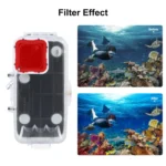 For iPhone 16 Pro Max PULUZ 40m/130ft Waterproof Diving Case with One-way Valve Photo Video Taking Underwater Housing Cover, For iPhone 16 Pro Max (White), For iPhone 16 Pro Max (Transparent) - Image 6