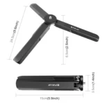 For DJI Osmo Pocket 3 PULUZ Aluminum Alloy Metal Tripod - Image 4