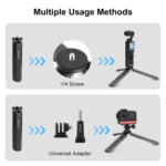 For DJI Osmo Pocket 3 PULUZ Aluminum Alloy Metal Tripod - Image 6