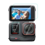 For Insta360 Ace Pro PULUZ 3 in 1 Rear & Front Screen + Lens Tempered Glass Film - Image 2