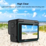 For Insta360 Ace Pro PULUZ 3 in 1 Rear & Front Screen + Lens Tempered Glass Film - Image 6
