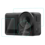 For DJI Osmo Action 4 PULUZ 3-in-1 Lens Front and Back Screen Tempered Glass Explosion-proof Film - Image 2