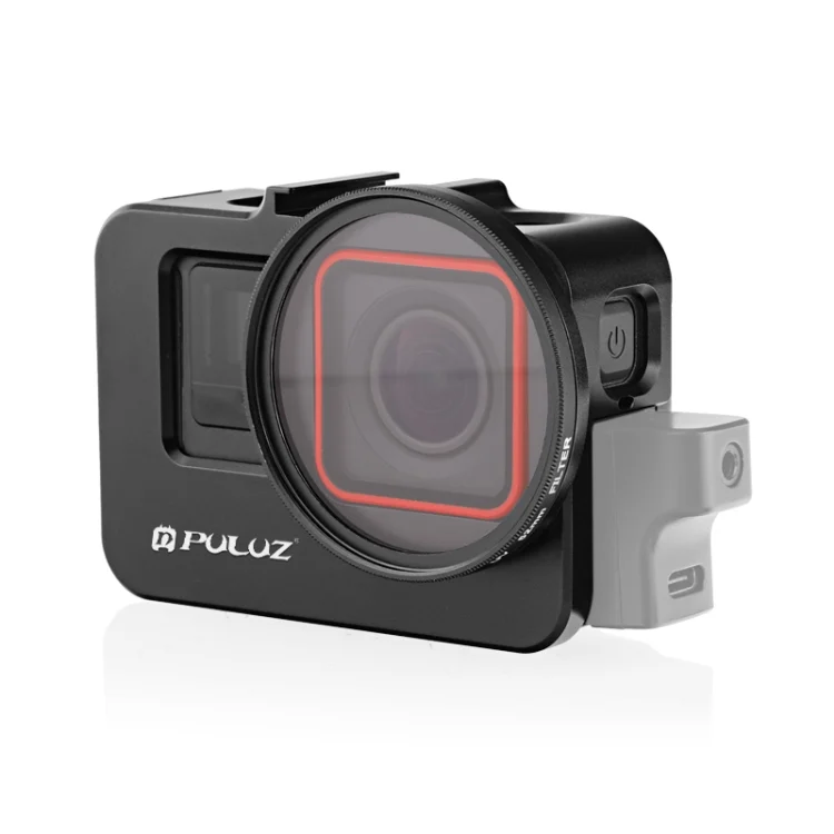 For Insta360 Ace Pro / Ace PULUZ Metal Rabbit Cage Adapter Frame with 52mm UV Filter & Adapter Ring