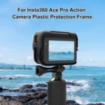 For Insta360 Ace Pro PULUZ Plastic Cage Expansion Adapter Frame with Cold Shoe Base - Image 2