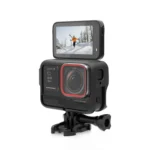 For Insta360 Ace Pro PULUZ Plastic Cage Expansion Adapter Frame with Cold Shoe Base - Image 6