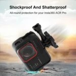 For Insta360 Ace Pro PULUZ Plastic Cage Expansion Adapter Frame with Cold Shoe Base - Image 7